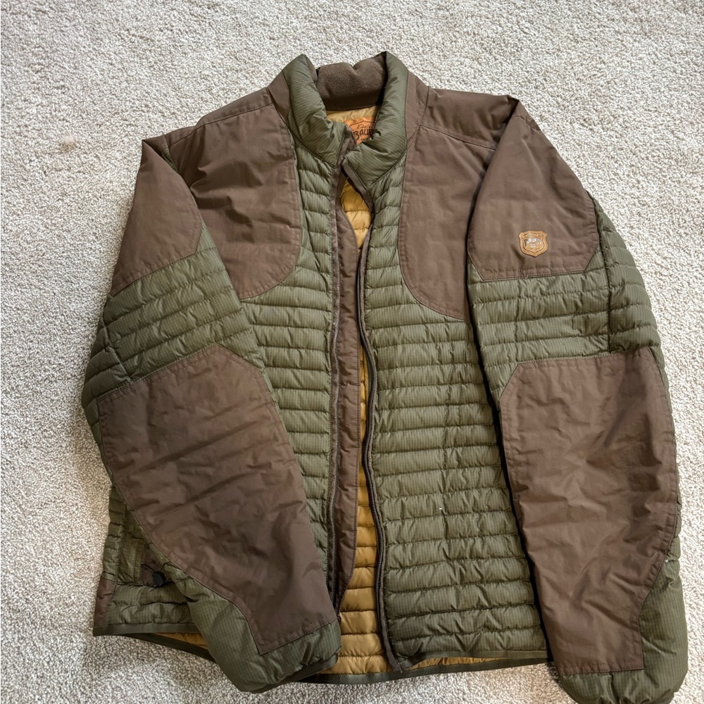 Men's Brown and Green Eddie Bauer Jacket